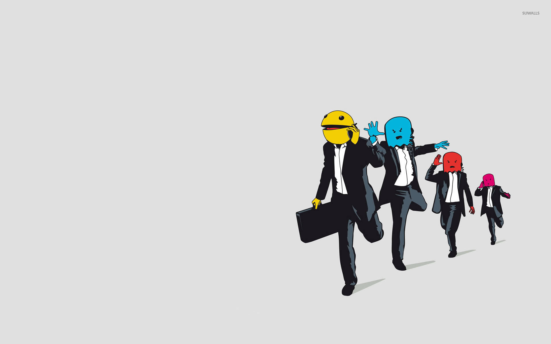 Human Pac-man Emoji Background