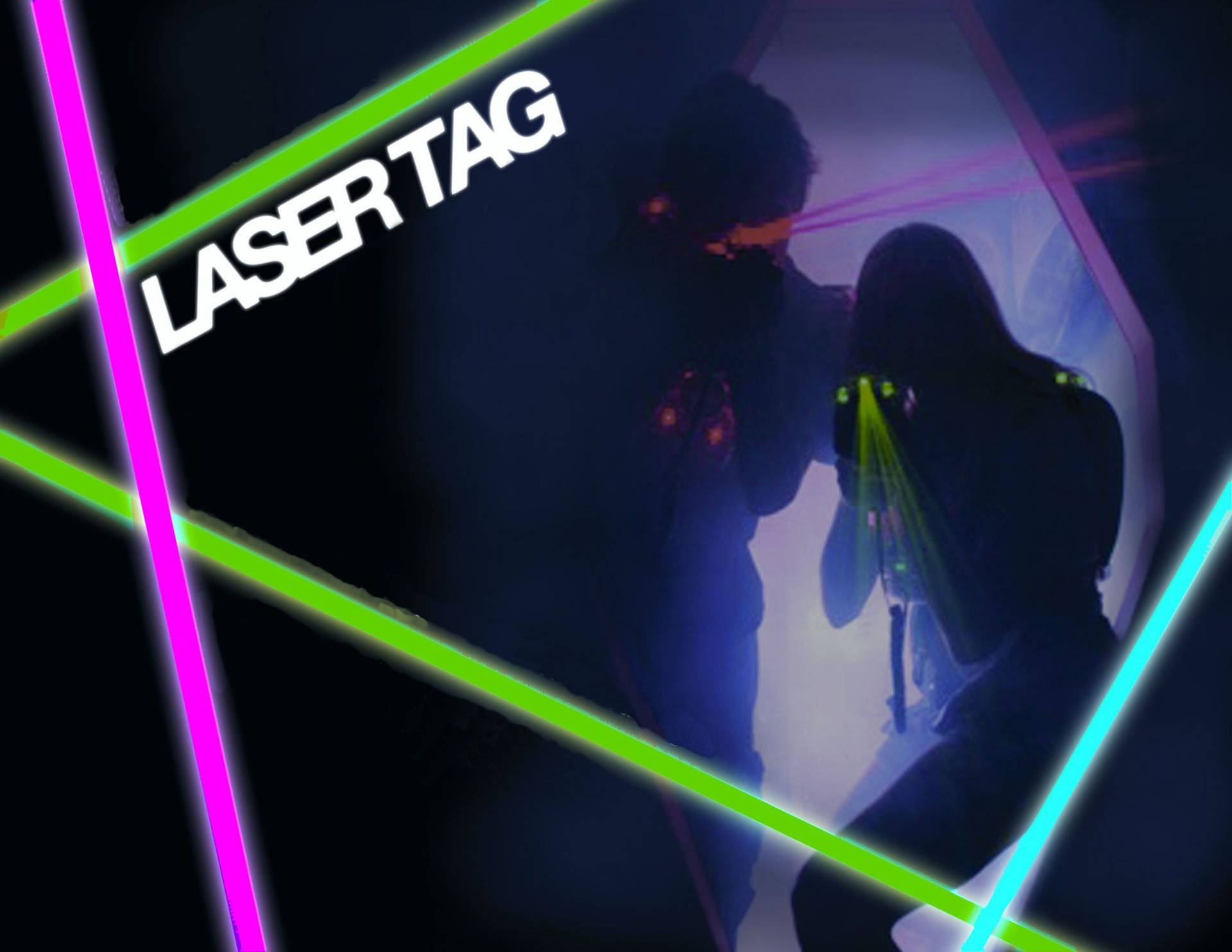 Human Silhouette Laser Tag Background