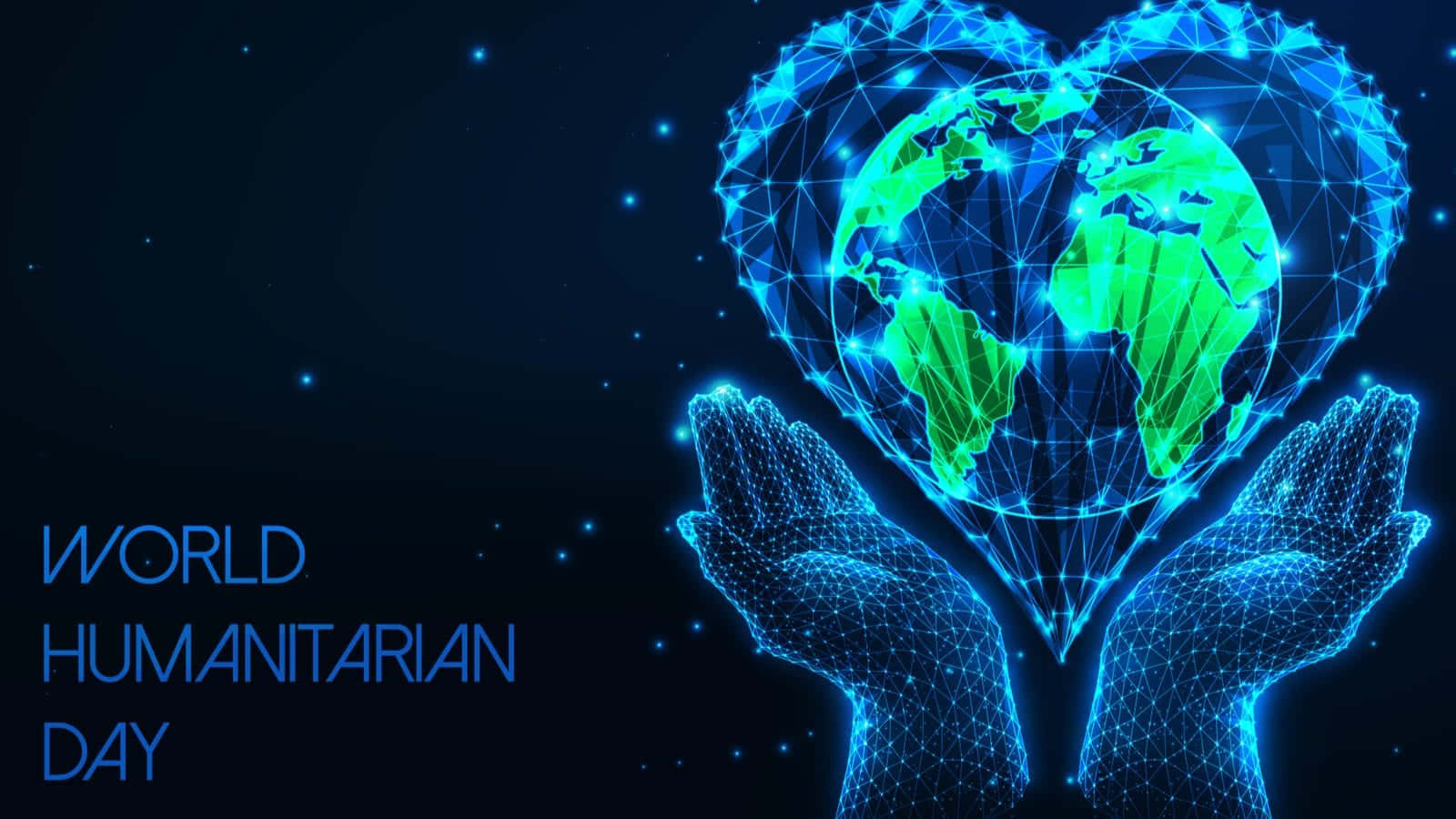 Humanitarian Hands Holding The World
