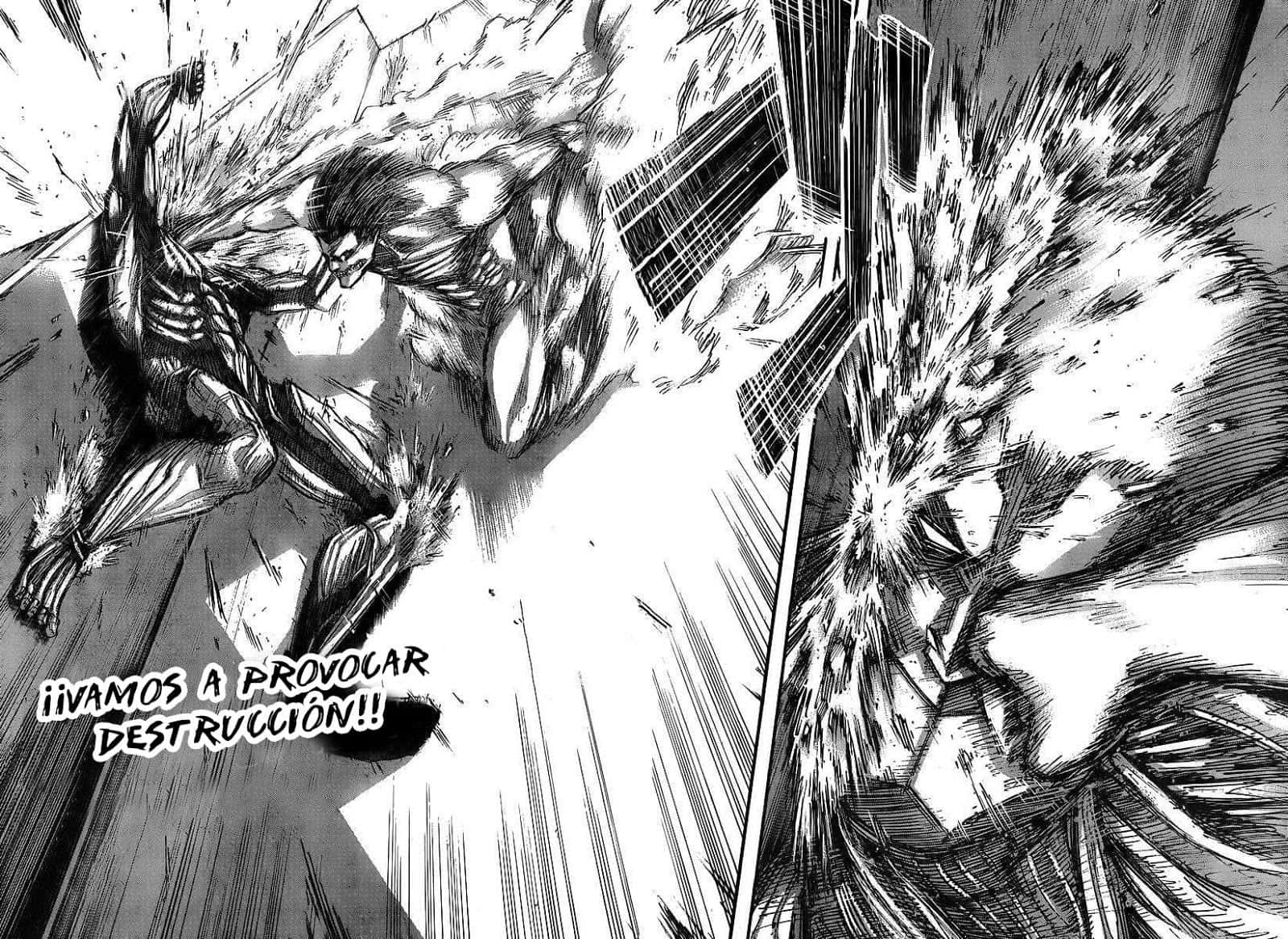 Humanity Is Once Again Threatened By The Titans In The Post-apocalyptic World Of Attack On Titan. Background