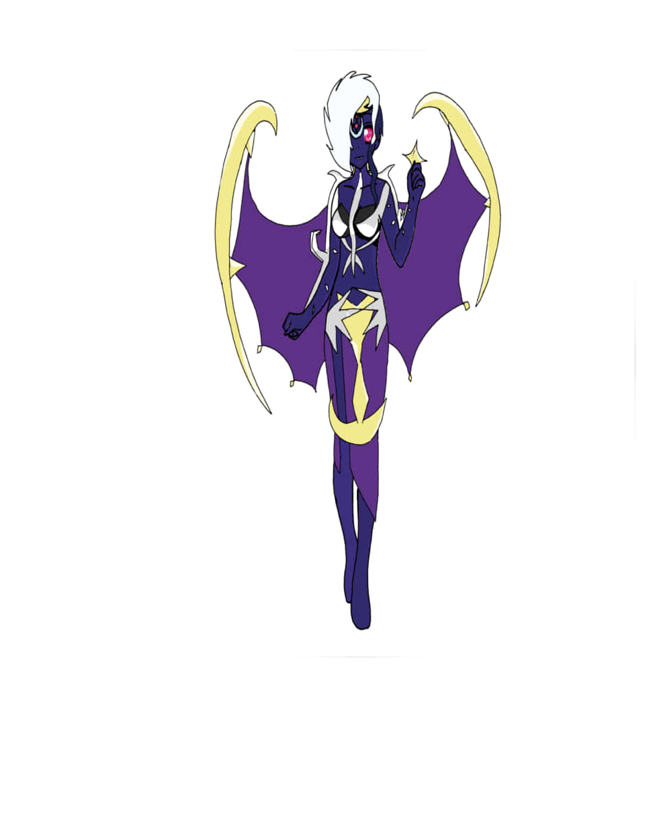 Humanoid Lunala Art Background