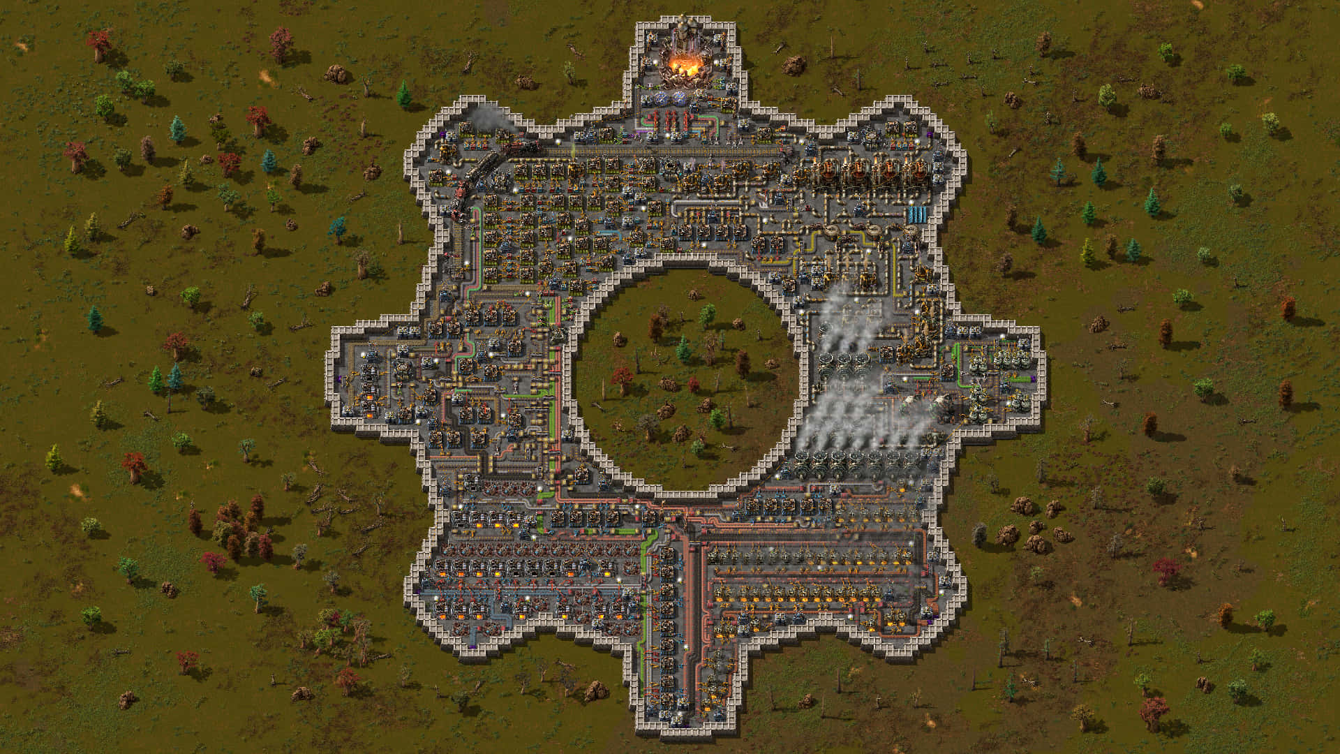 Humans And Machines Working Together In A Network Of Functional Machines Background