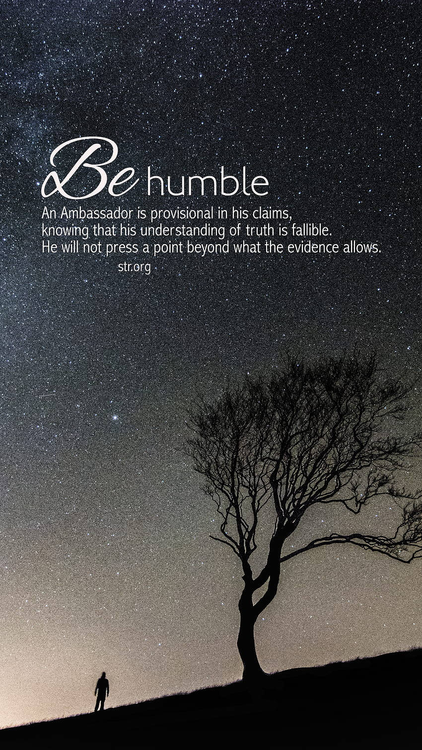 Humble Quote Phone Background