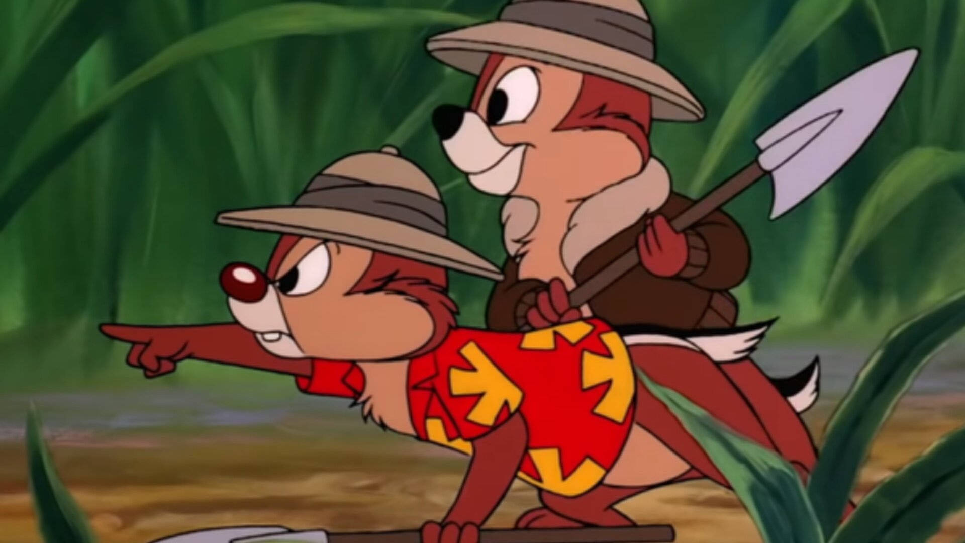 Humorous And Adventurous Chip 'n' Dale Background