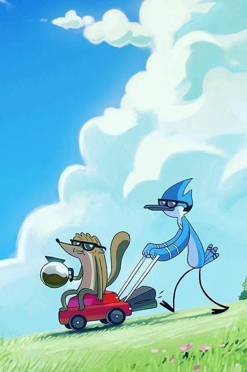 Humorous Mordecai And Rigby Background