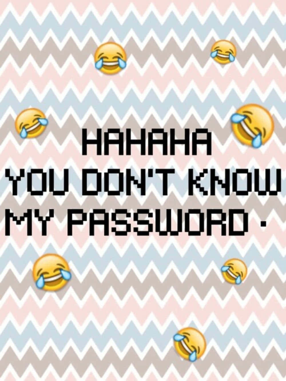 Humorous Password Lock Screen Background