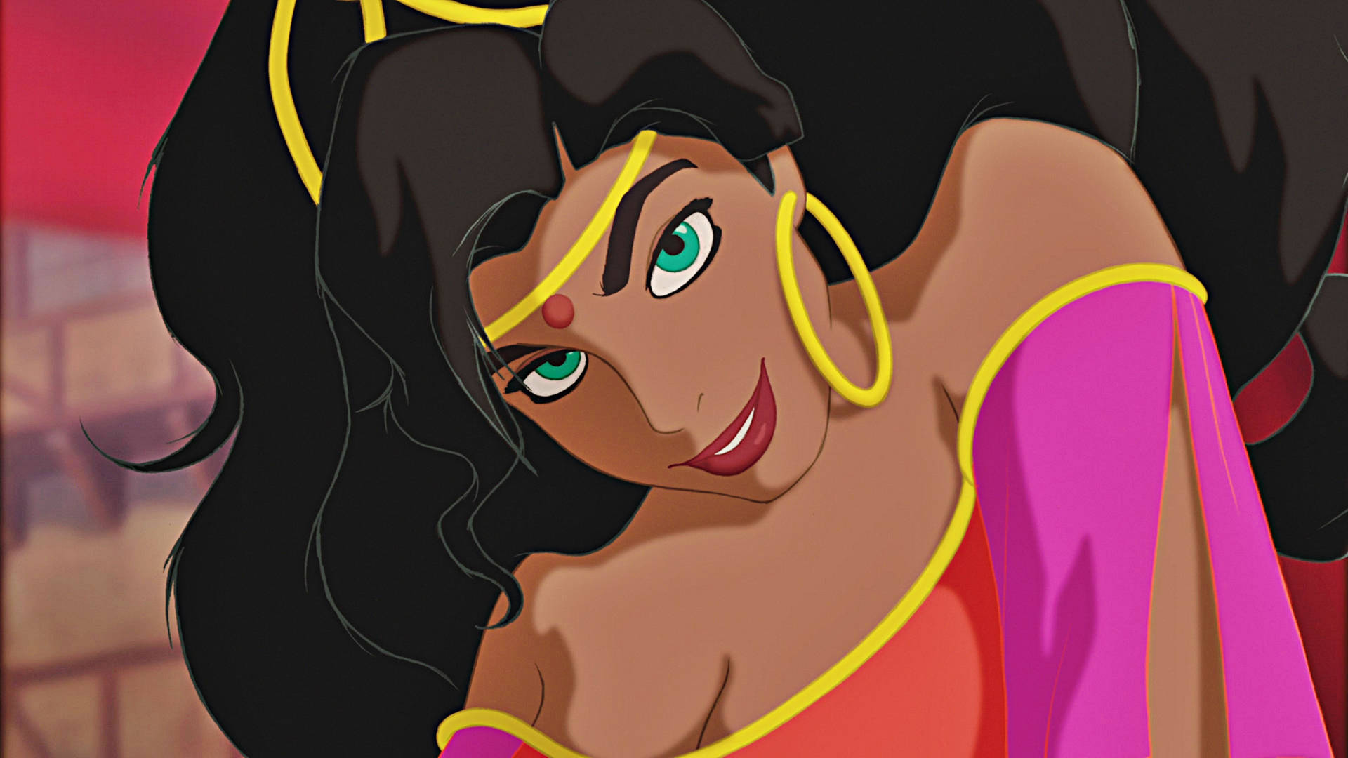 Hunchback Of Notre Dame Esmeralda Closeup Background