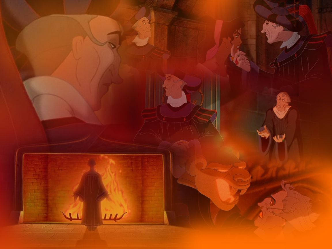 Hunchback Of Notre Dame Frollo Collage Background