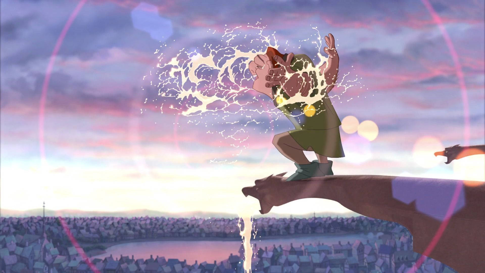 Hunchback Of Notre Dame Splashing Water Background