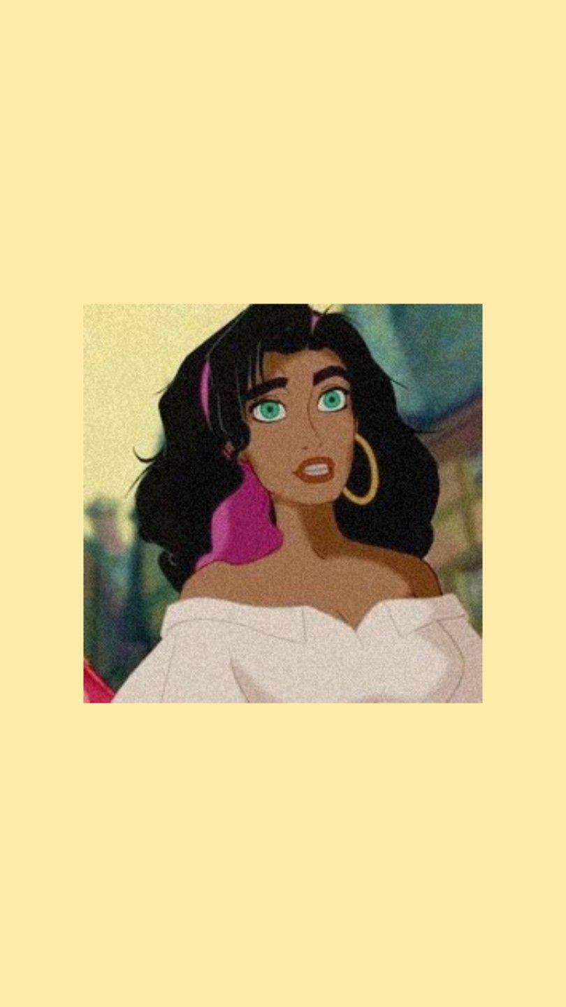 Hunchback Of Notre Dame Surprised Esmeralda Background