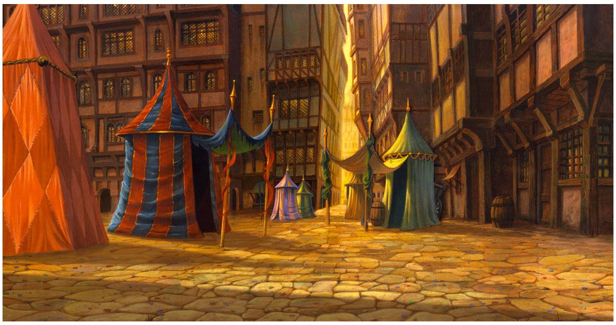 Hunchback Of Notre Dame Tents Background