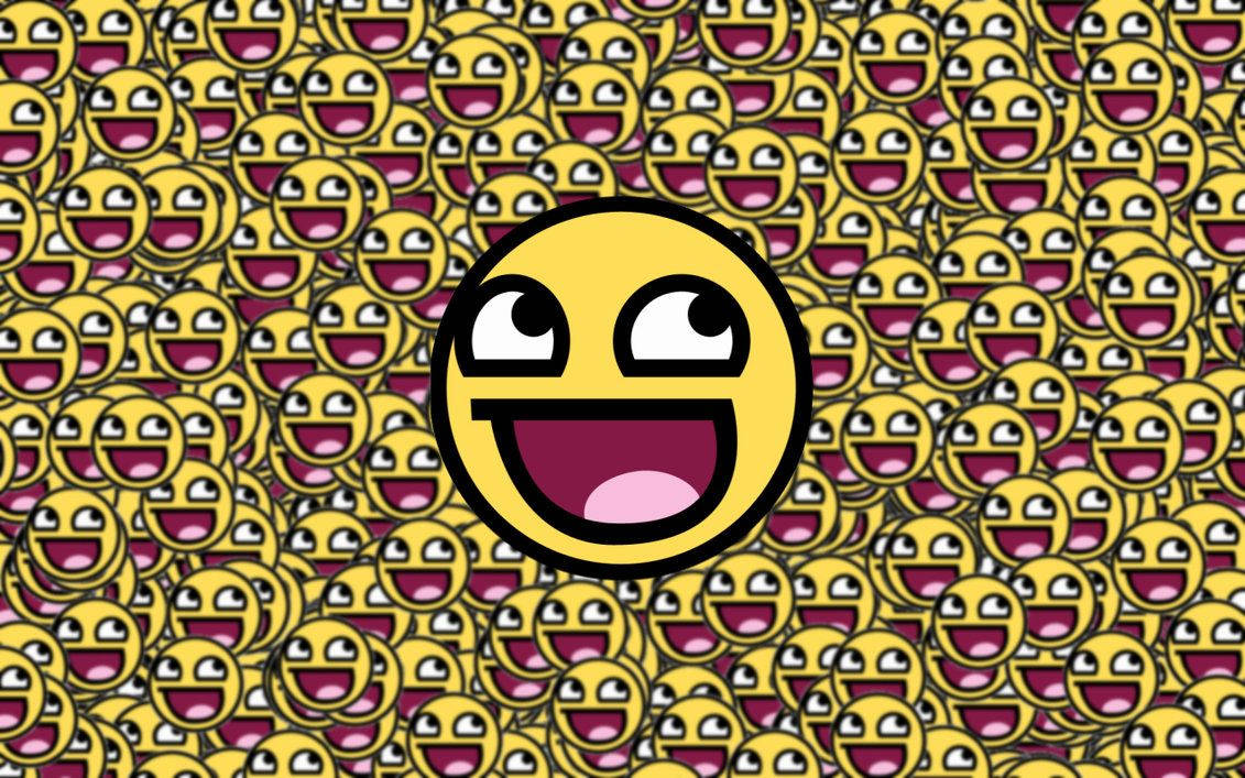 Hundred Yellow Happy Emoji Background
