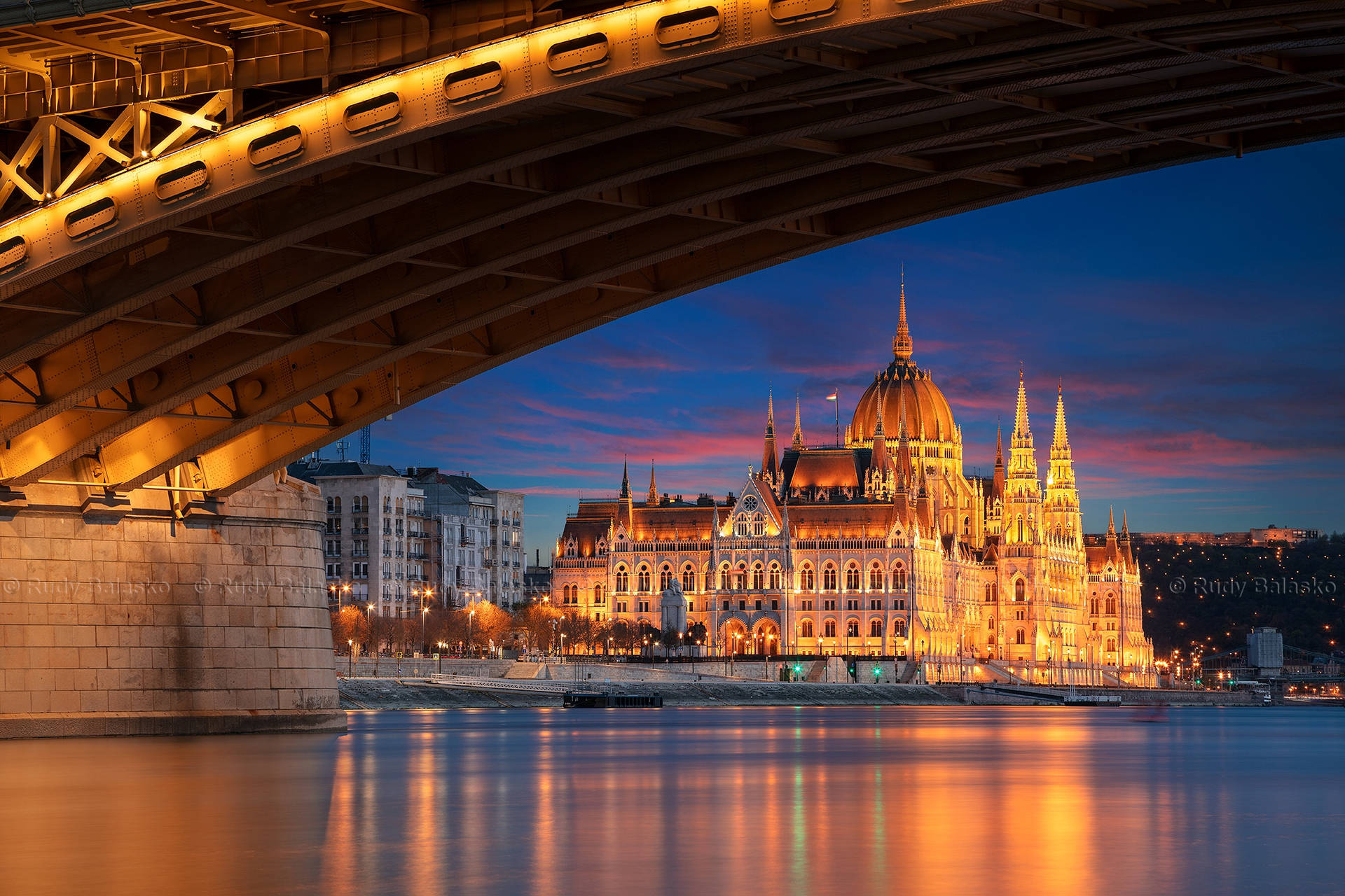 Hungarian Parliament In Hungary Background