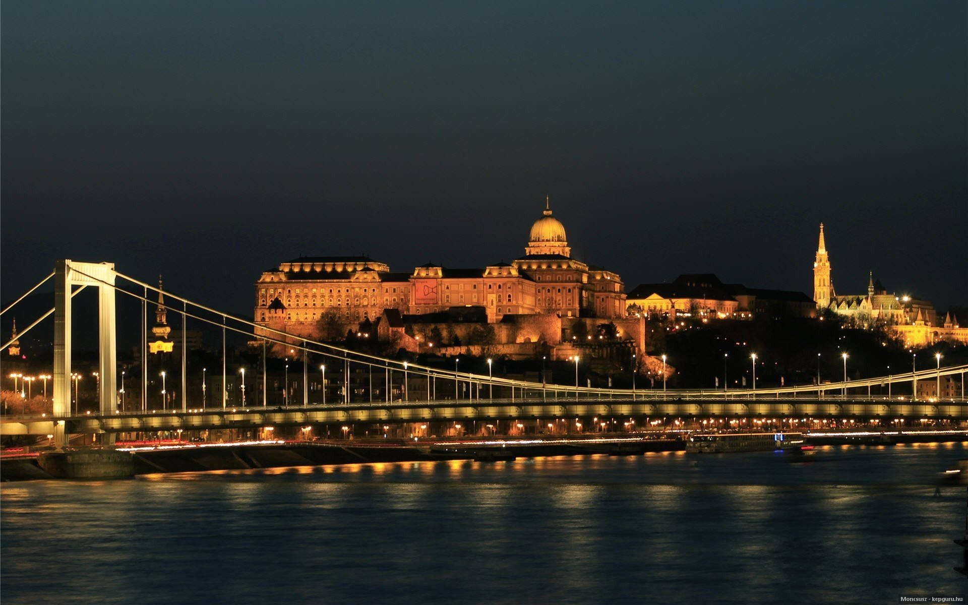 Hungary's Buda Castle Background