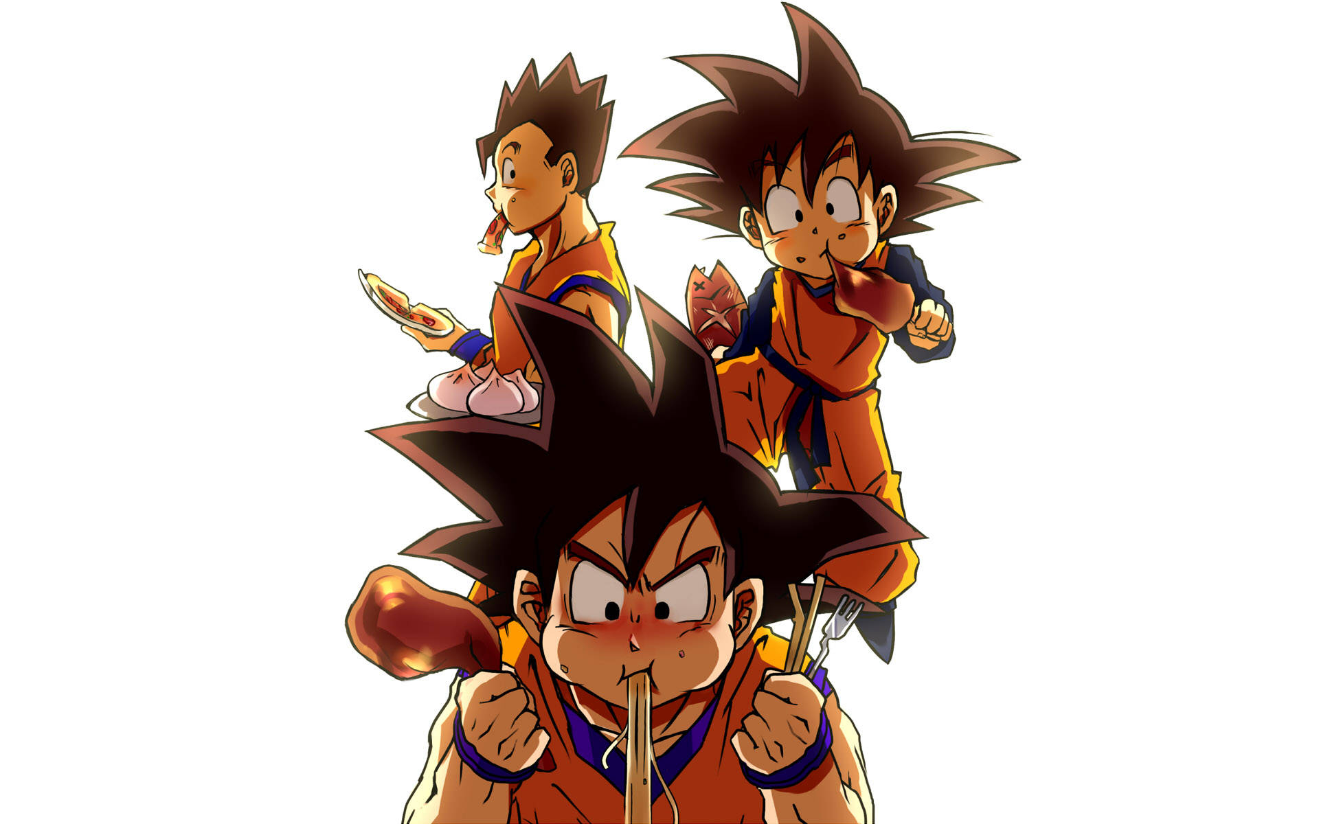 Hungry Goten And Family