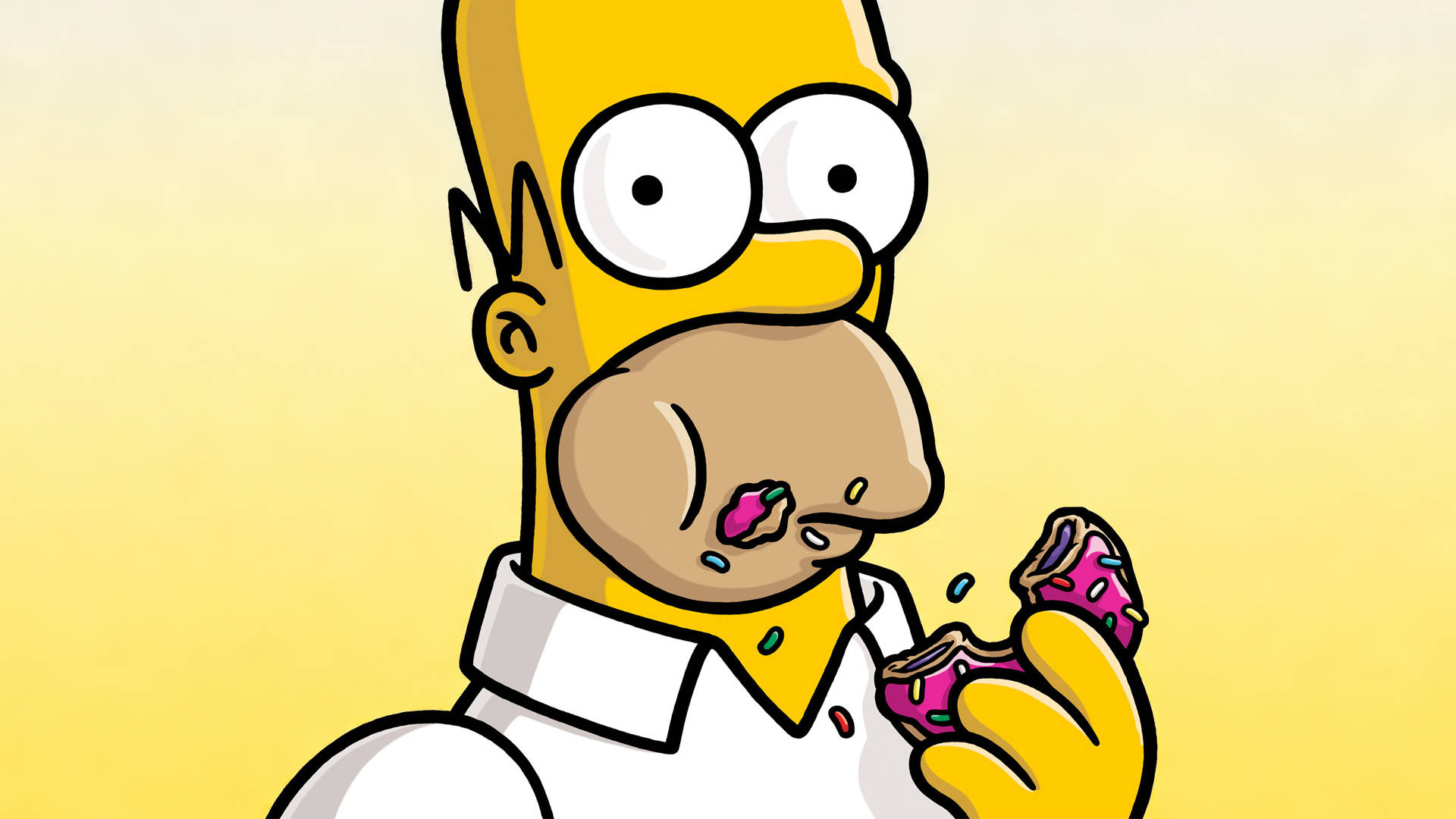 Hungry Homer From The Simpsons Movie Background