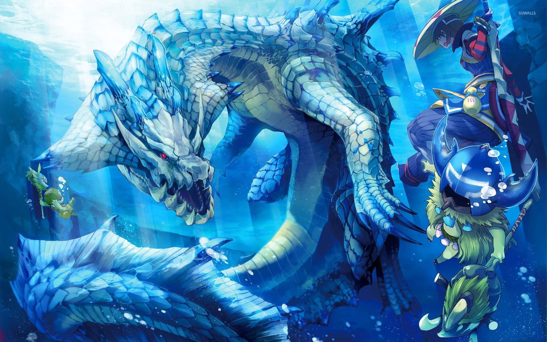 Hunt Giant Beasts With Monster Hunter 3 Background