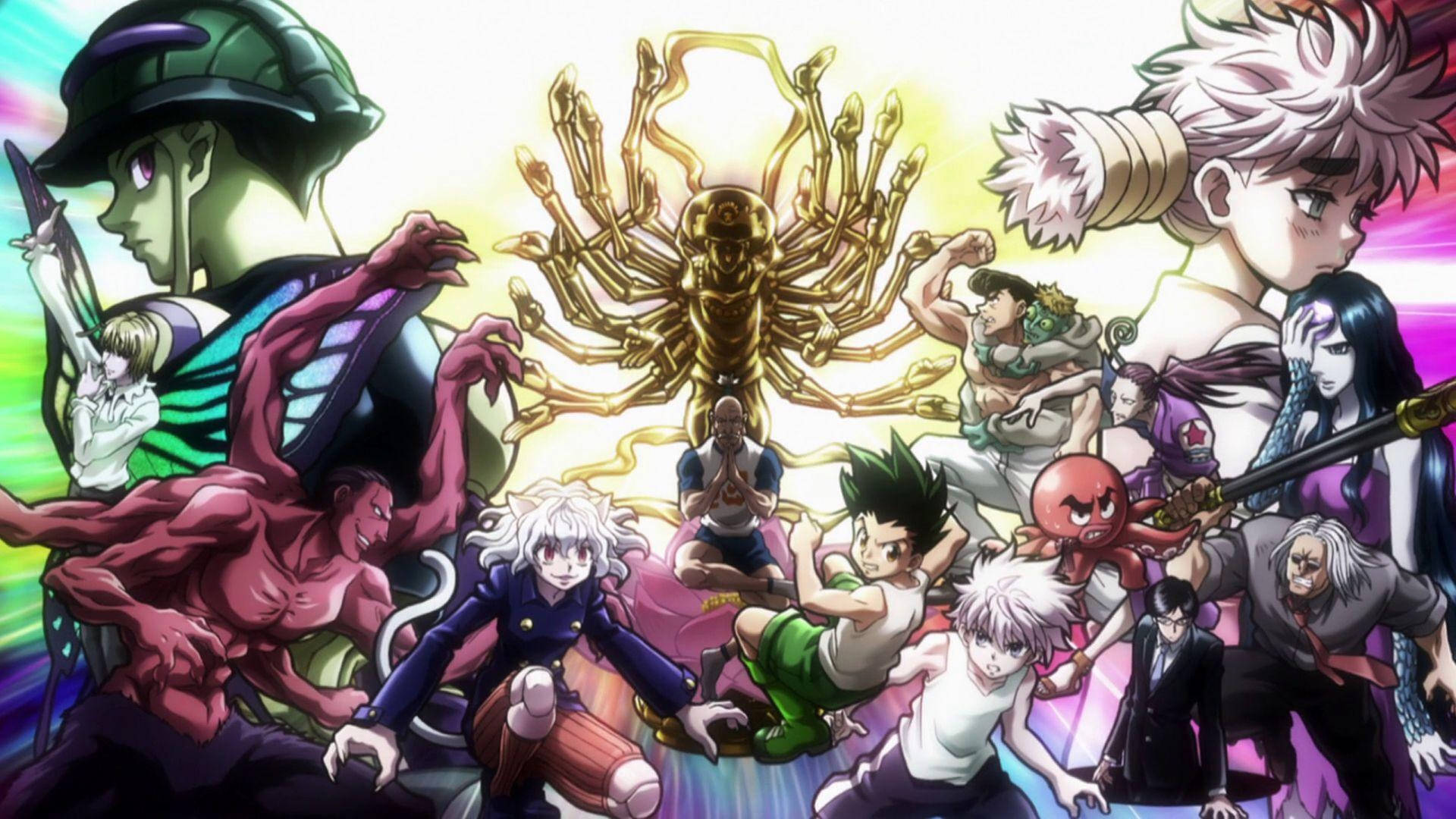 Hunter X Hunter 4k Anime Character Collage Background