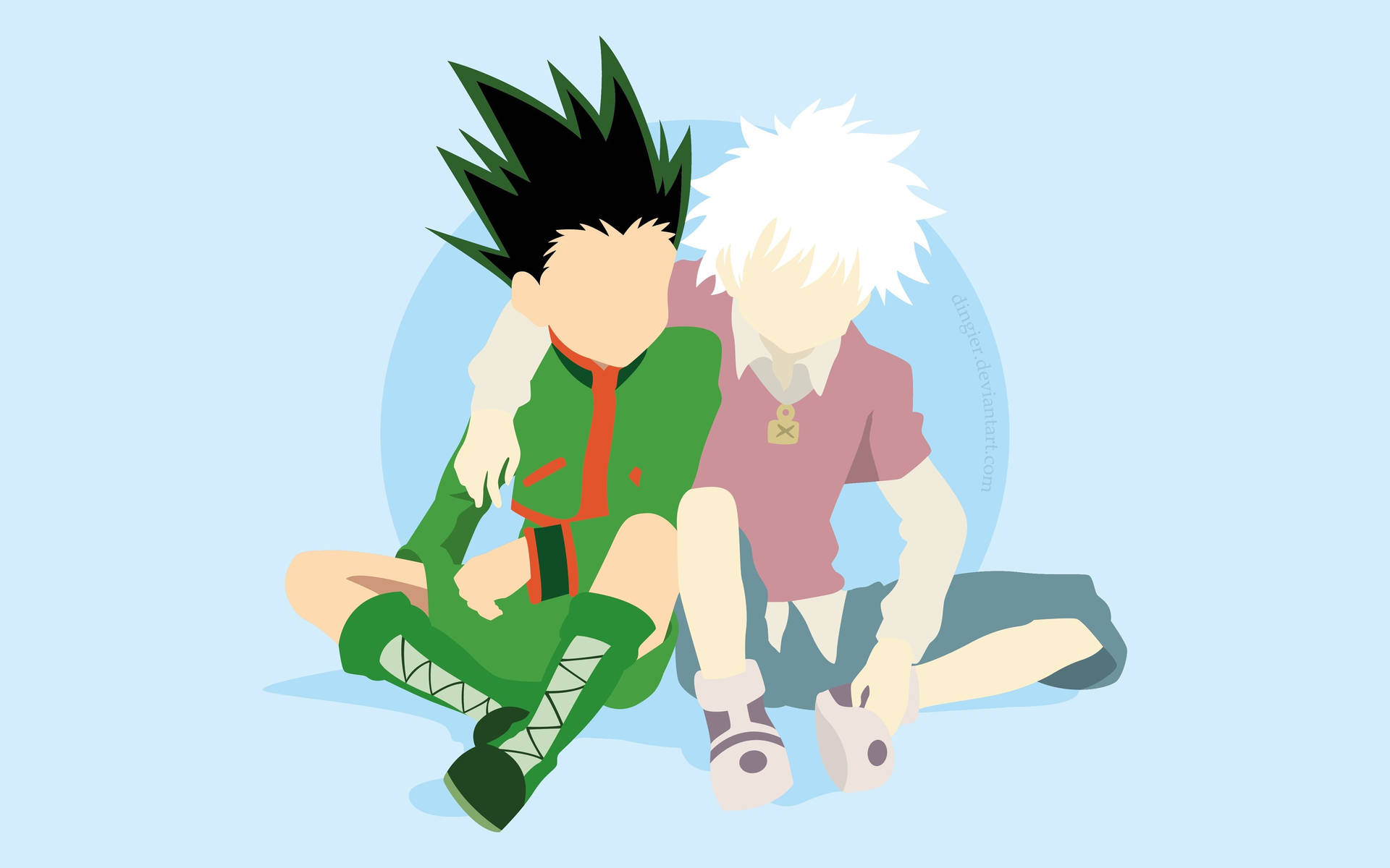 Hunter X Hunter 4k Gon And Killua Vector Background