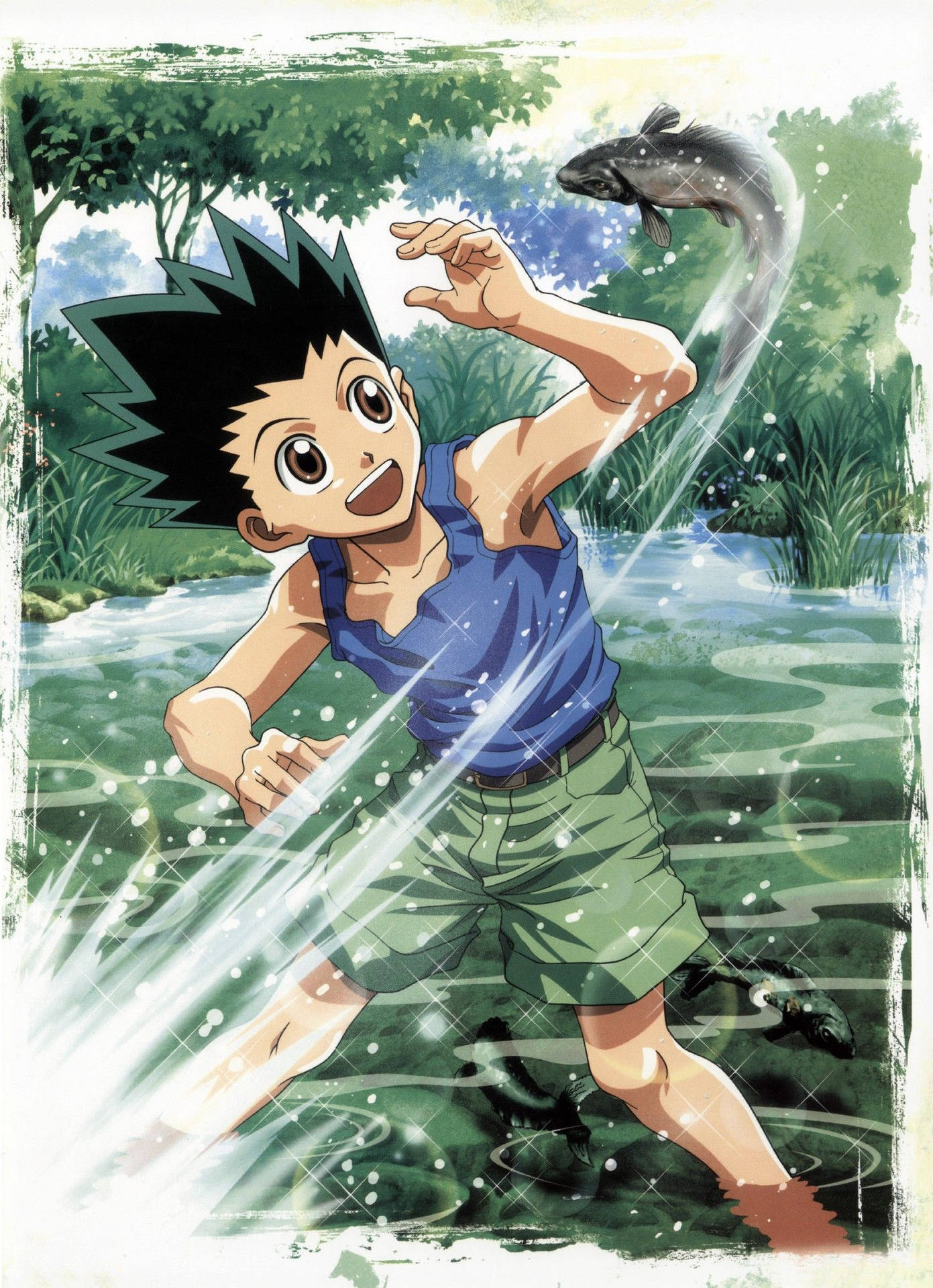 Hunter X Hunter Freecss Playing Phone Background