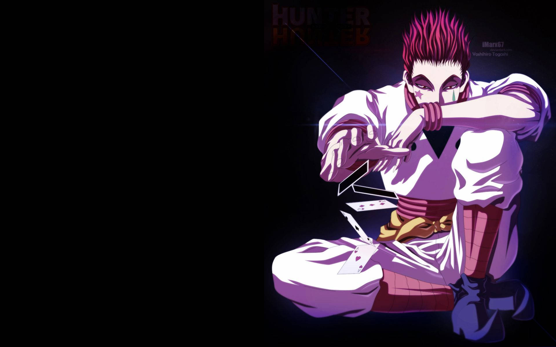 Hunter X Hunter Hisoka And Cards Background