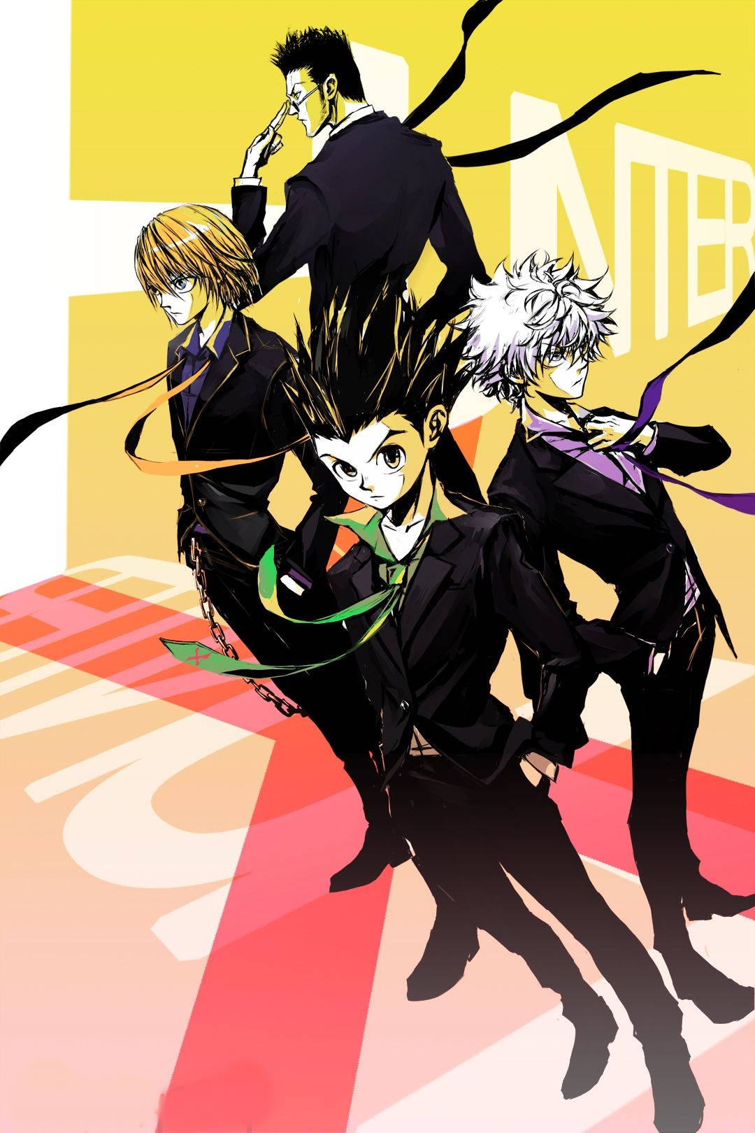 Hunter X Hunter Lead Cast Phone Background