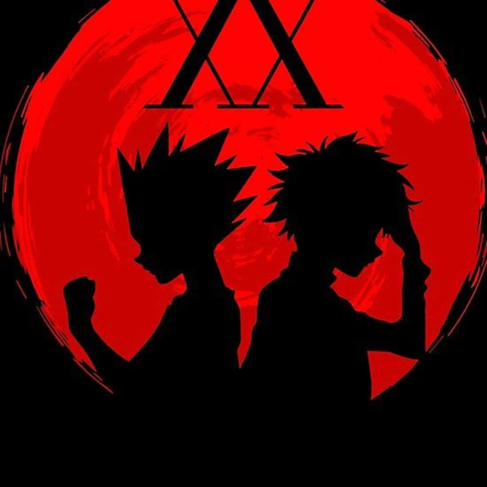 Hunter X Hunter Logo Red Circle Background