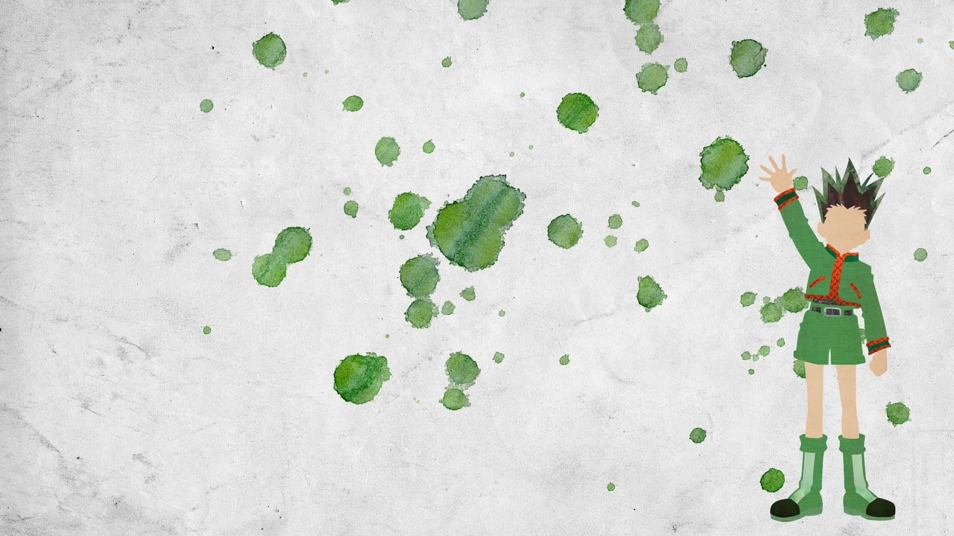 Hunter X Hunter Minimalist Green Gon Background