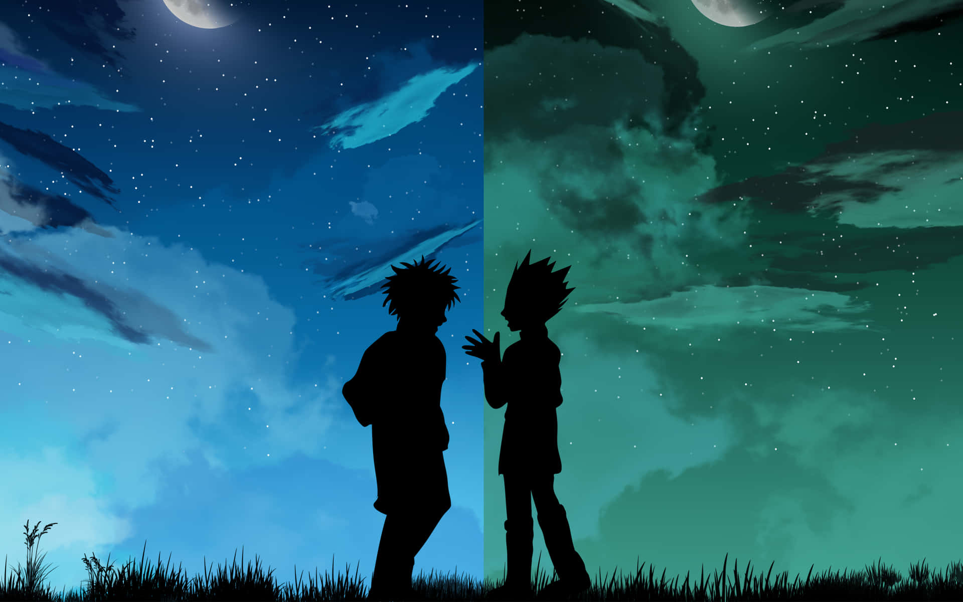 Hunter X Hunter Minimalist Killua And Gon Background