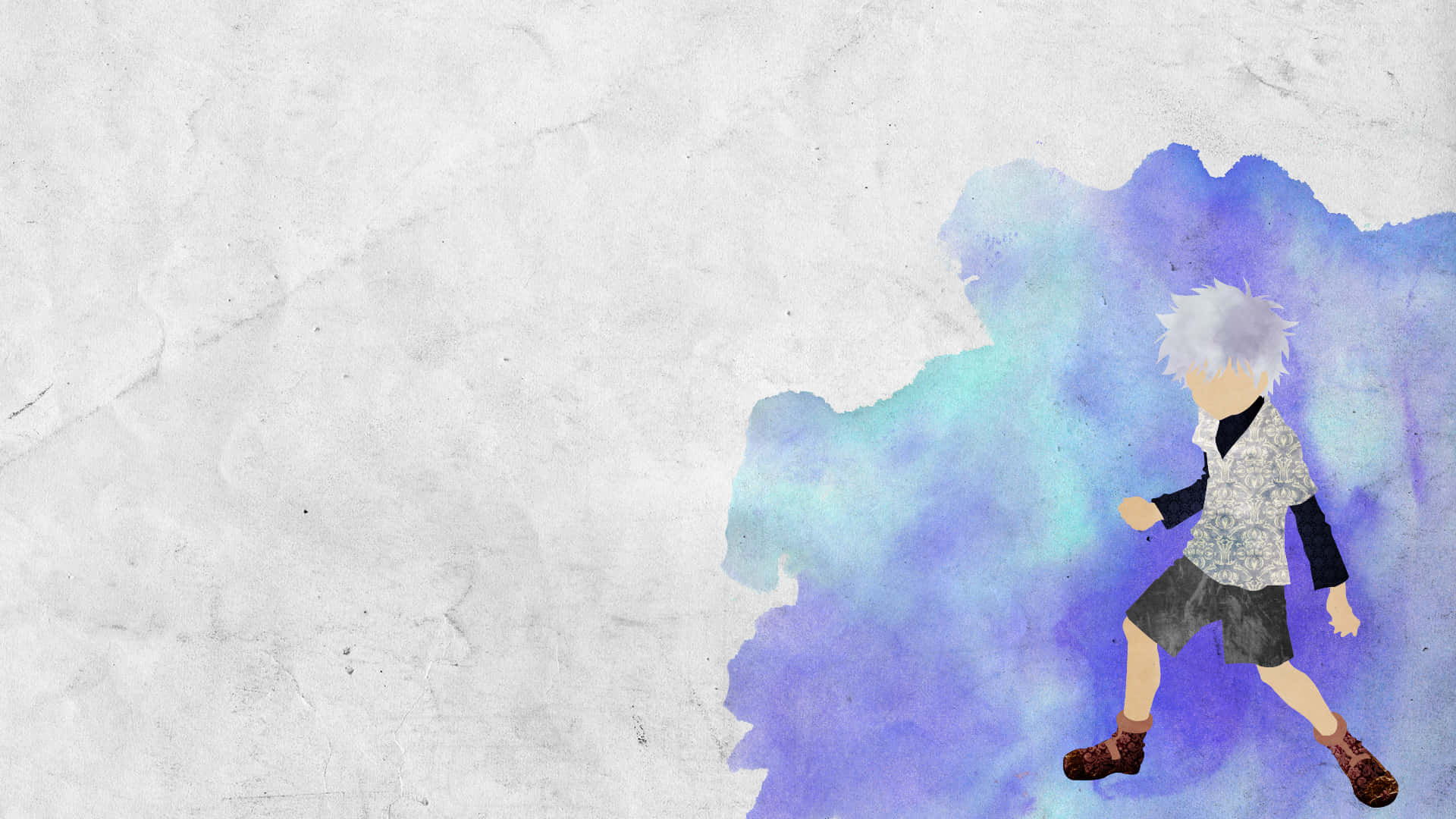 Hunter X Hunter Minimalist Killua Art Background