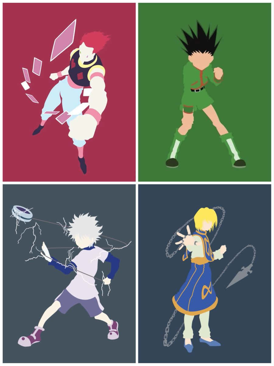 Hunter X Hunter Minimalist Main Characters Background
