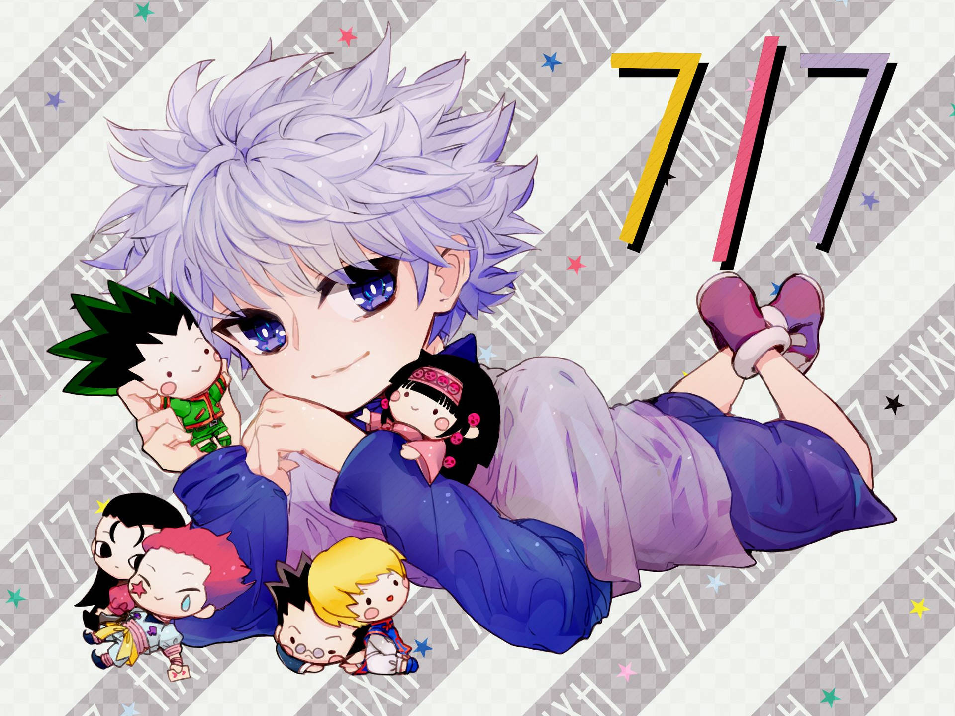 Hunter X Hunter Plushies Killua Aesthetic Background