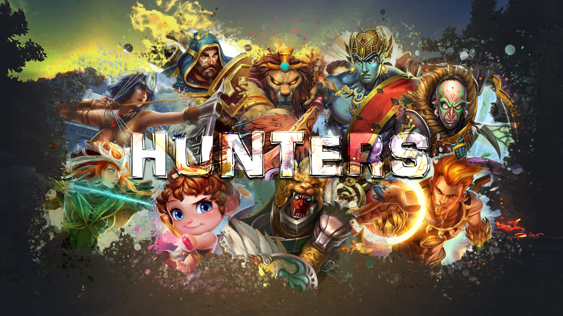 Hunters - A Game With Many Characters Background