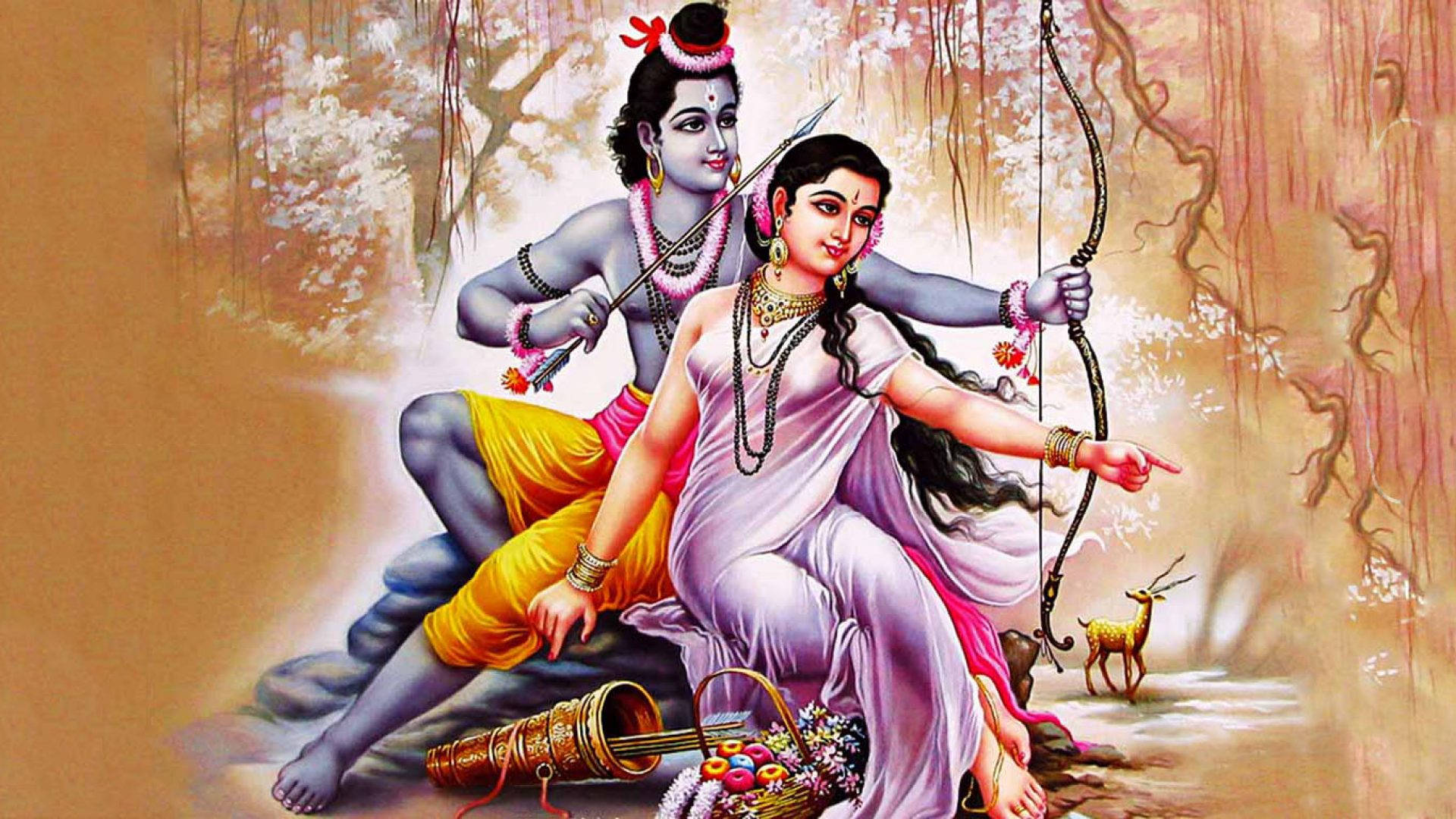 Hunting Ram Sita Background