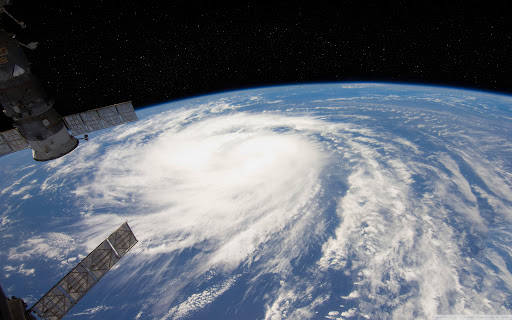 Hurricane From Outer Space Background