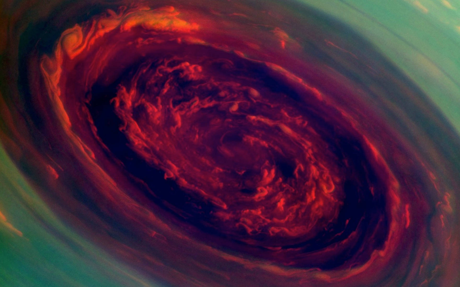 Hurricane In Jupiter Background