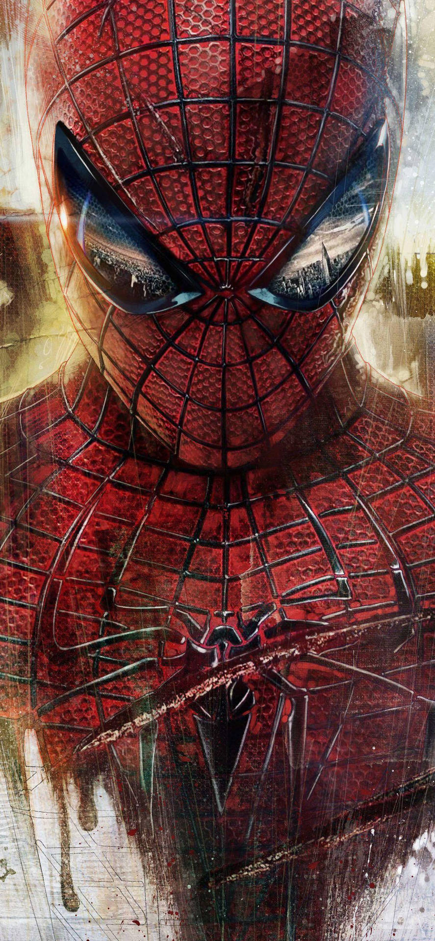 Hurt Spider-man Superhero Iphone Background