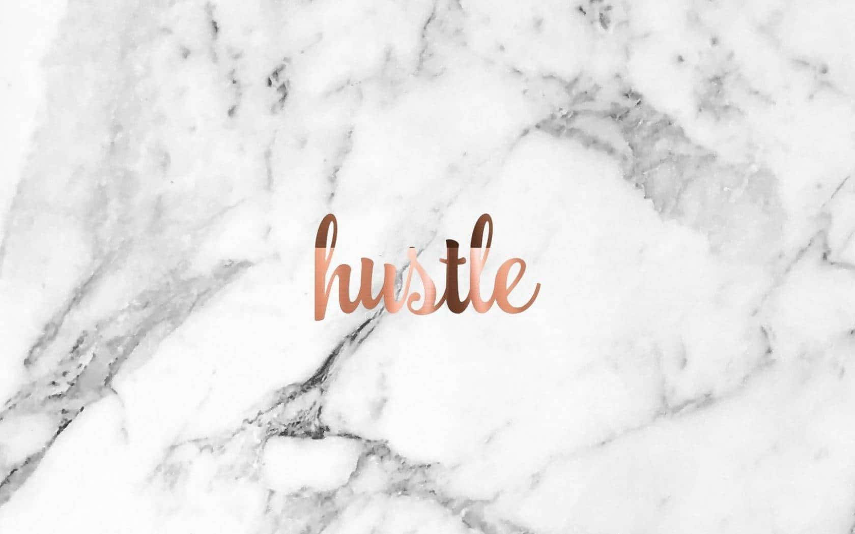 Hustle Aesthetic Gray Marble Background