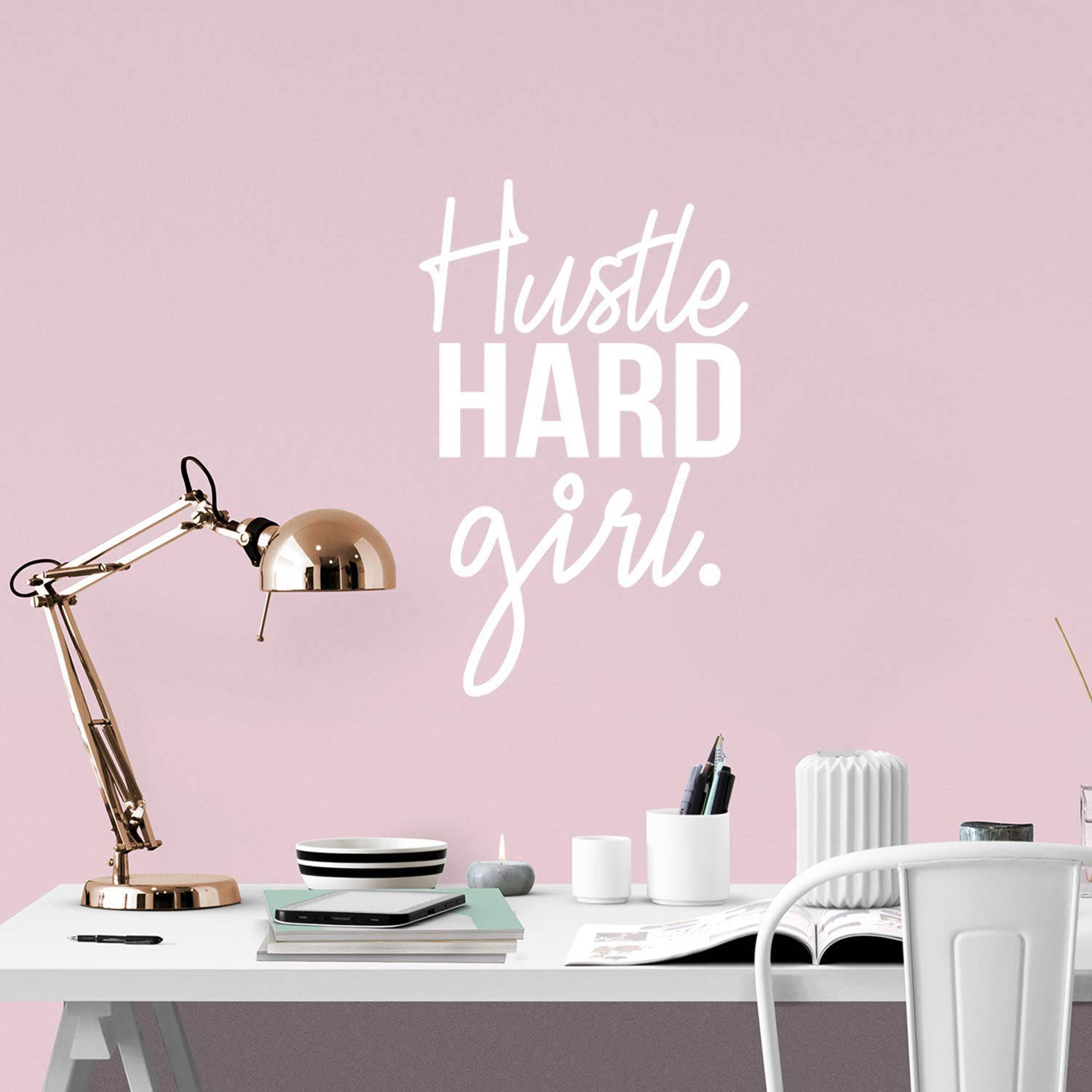 Hustle Hard Girl Background