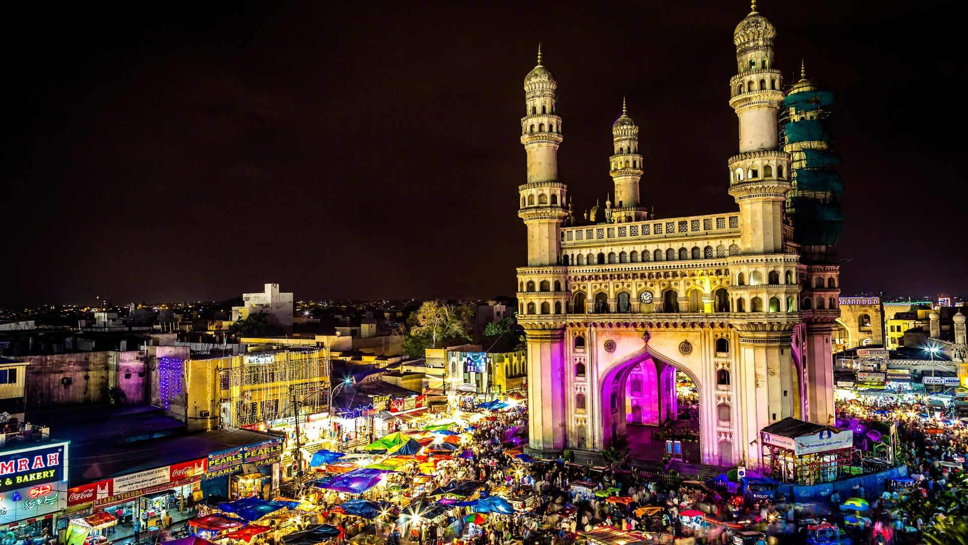 Hyderabad Charminar Monument Background