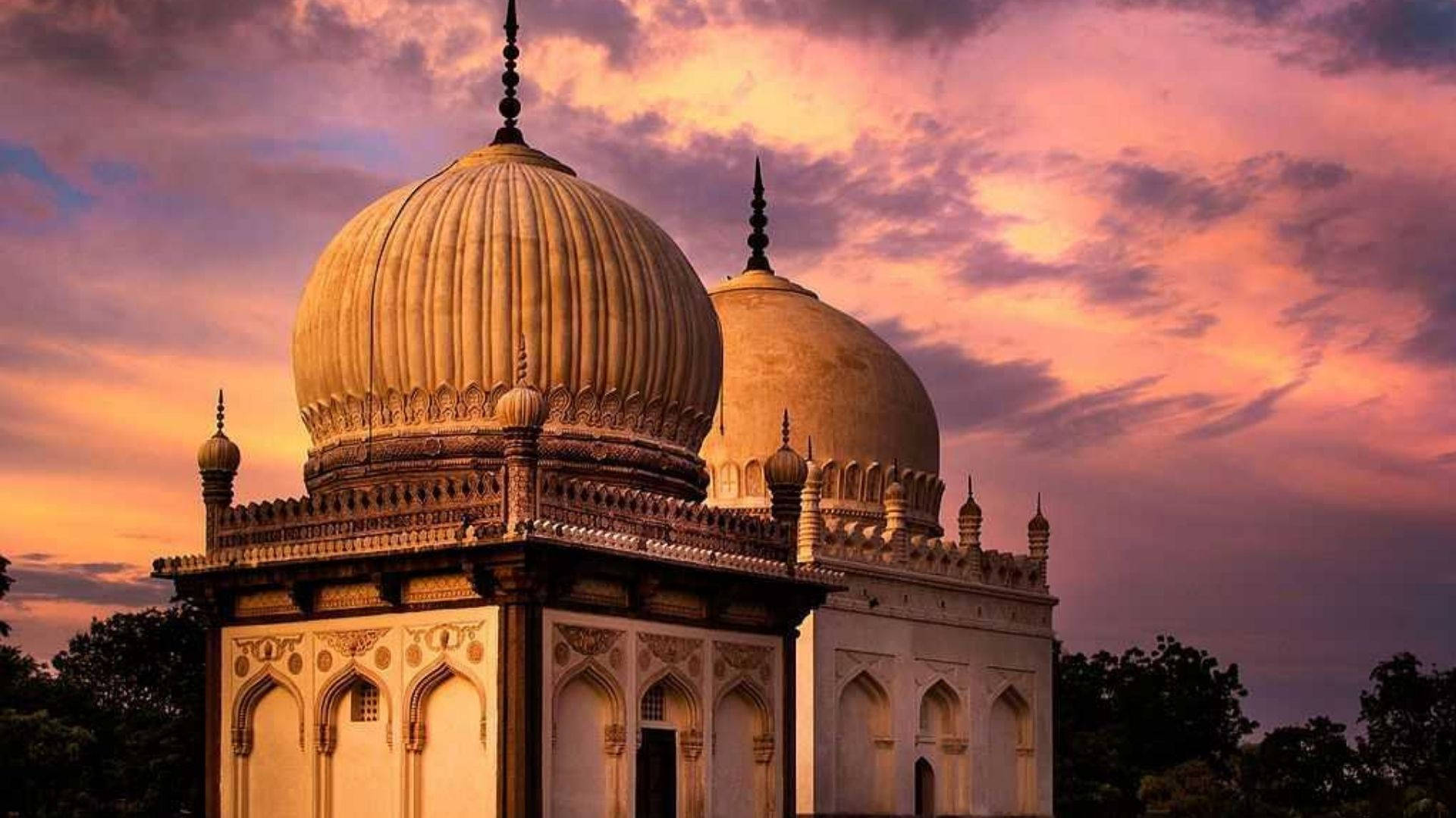 Hyderabad Qutub Shahi Tomb Background