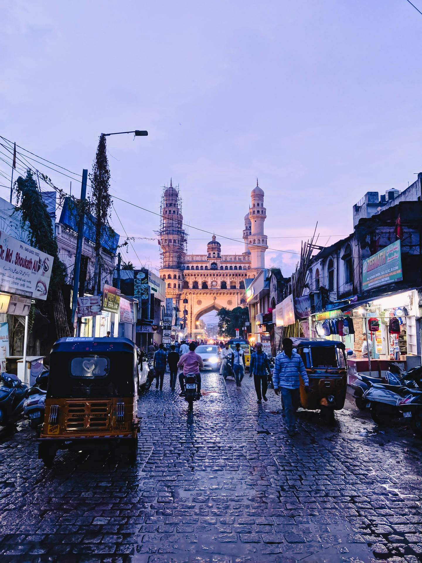 Hyderabad Street Walk Background