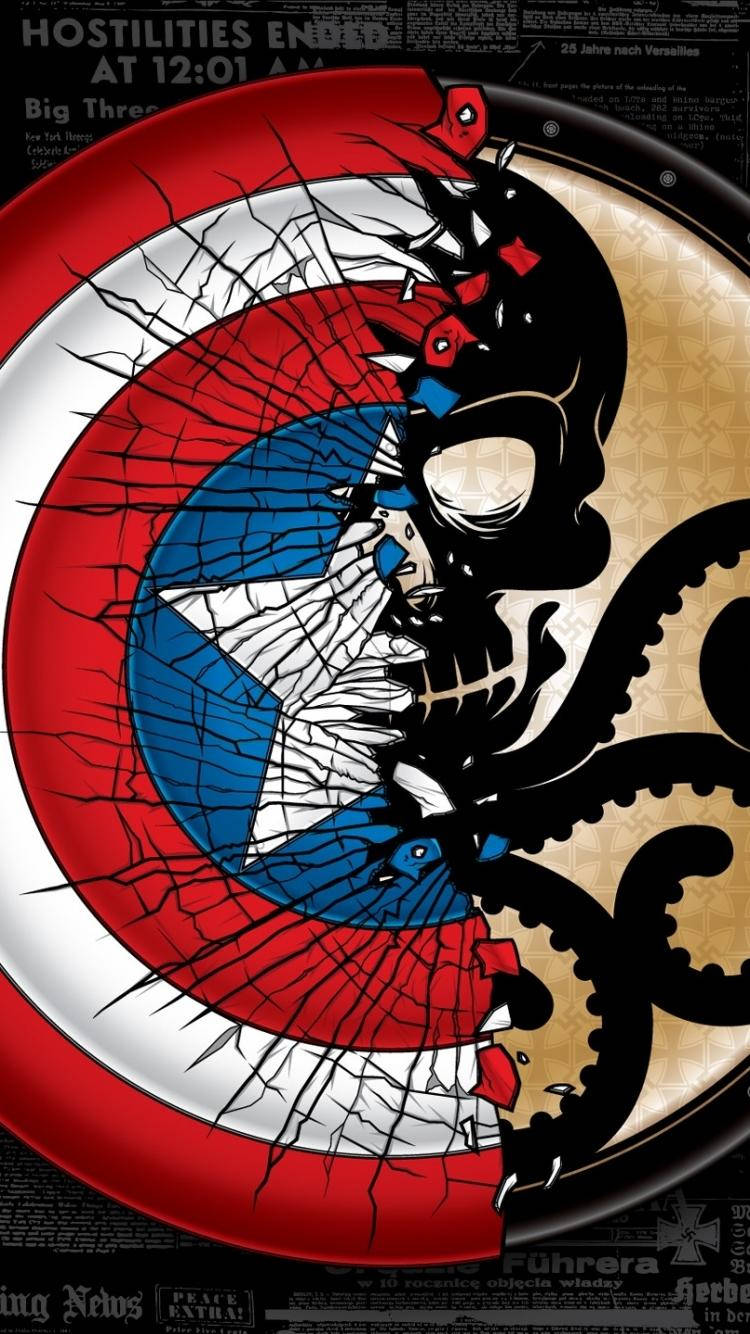 Hydra And Captain America Iphone Background