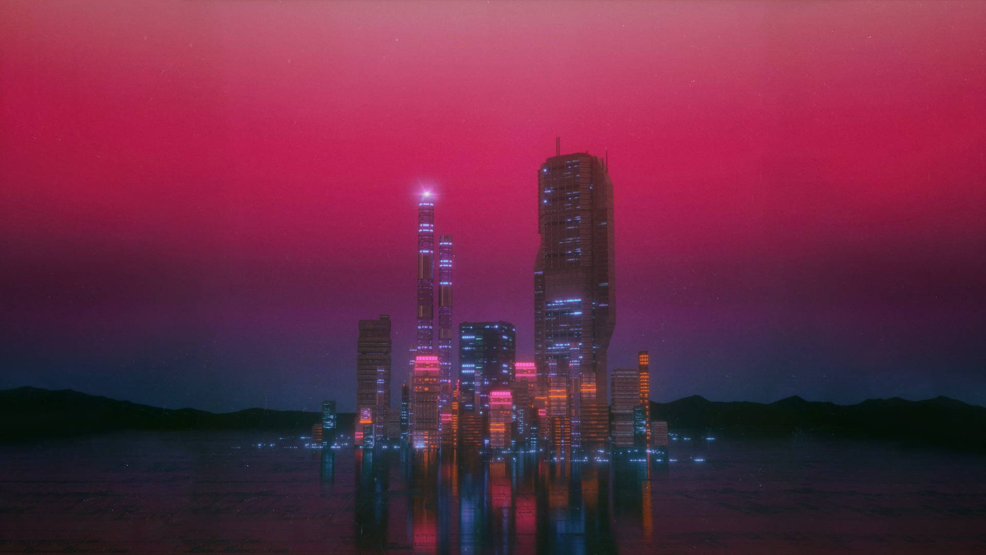 Hype Neon City Background