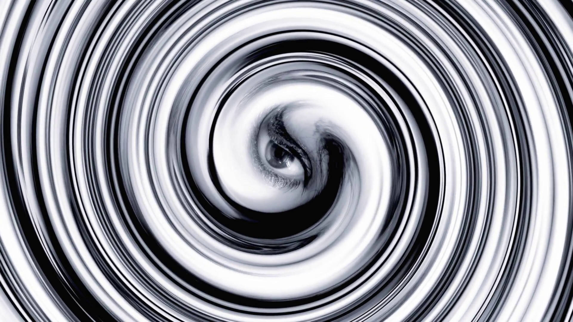 Hypnosis Spiral With Eye Background