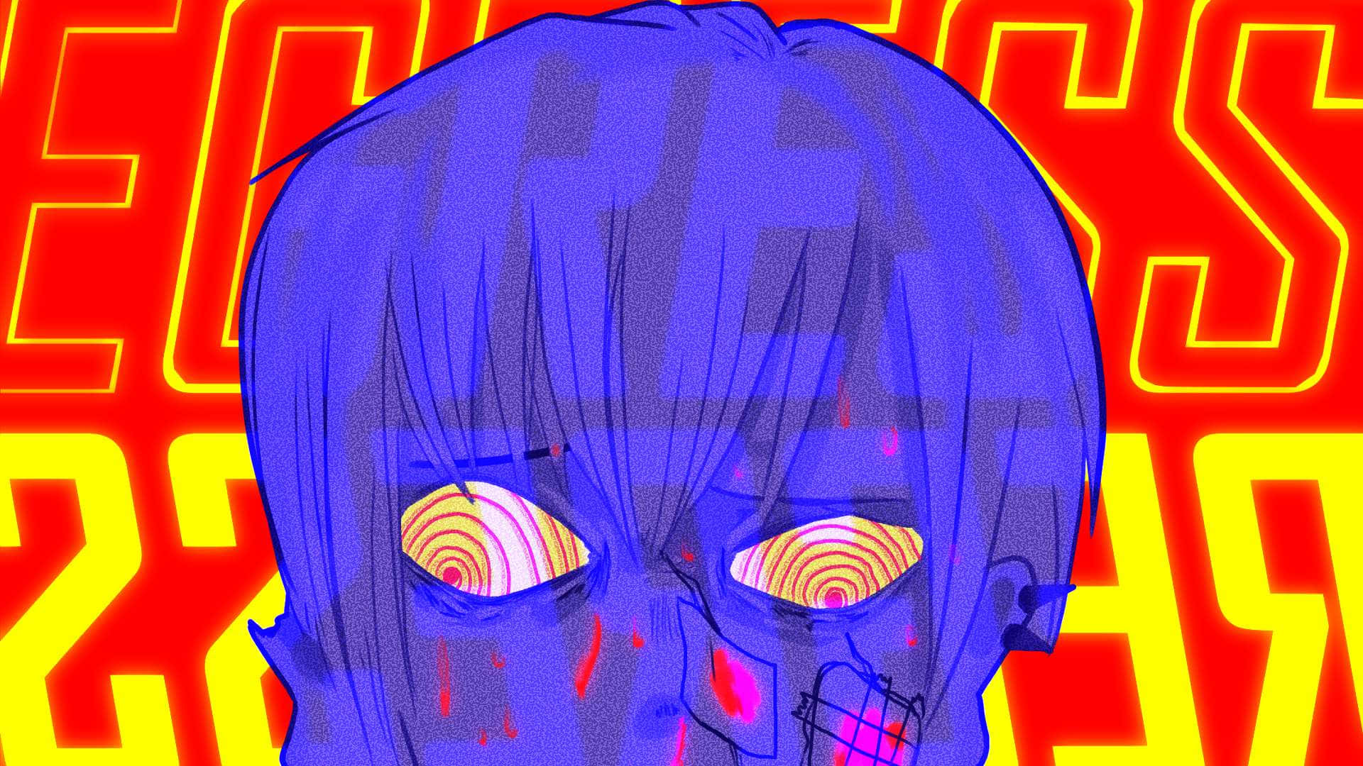 Hypnotic Anime Eyes Art Background