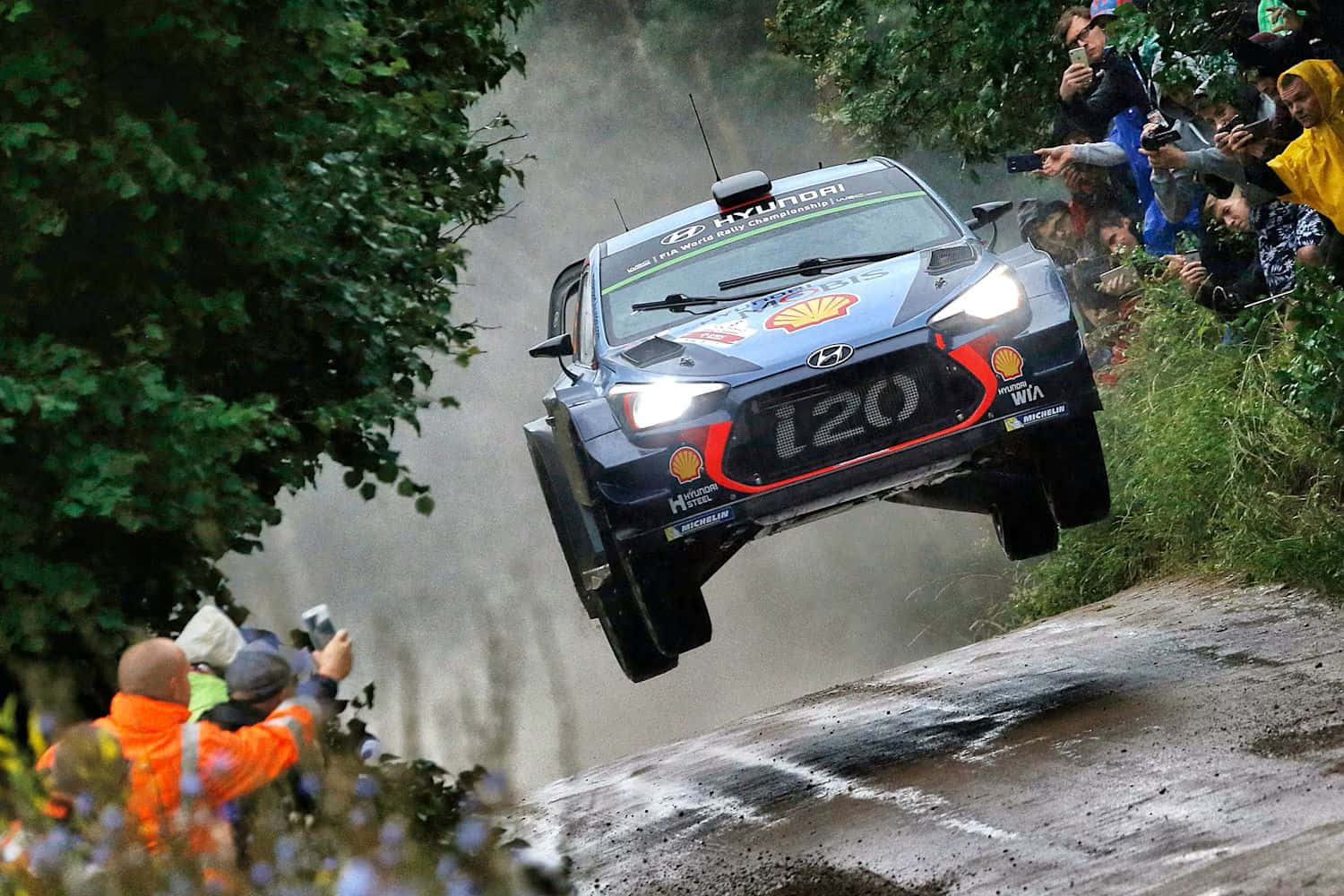 Hyundaii20 W R C Rally Jump Background
