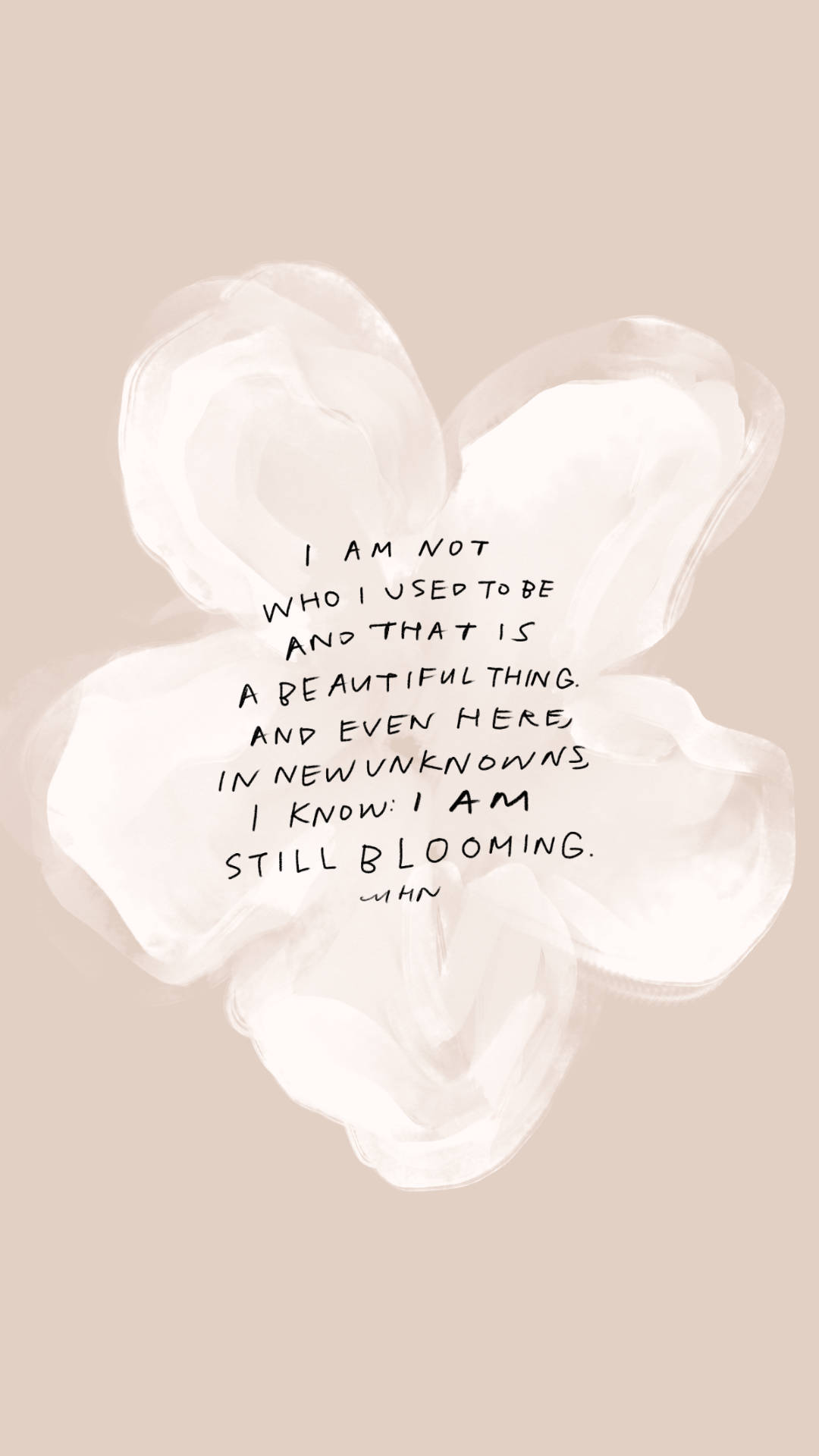 I Am Blooming Affirmation Background