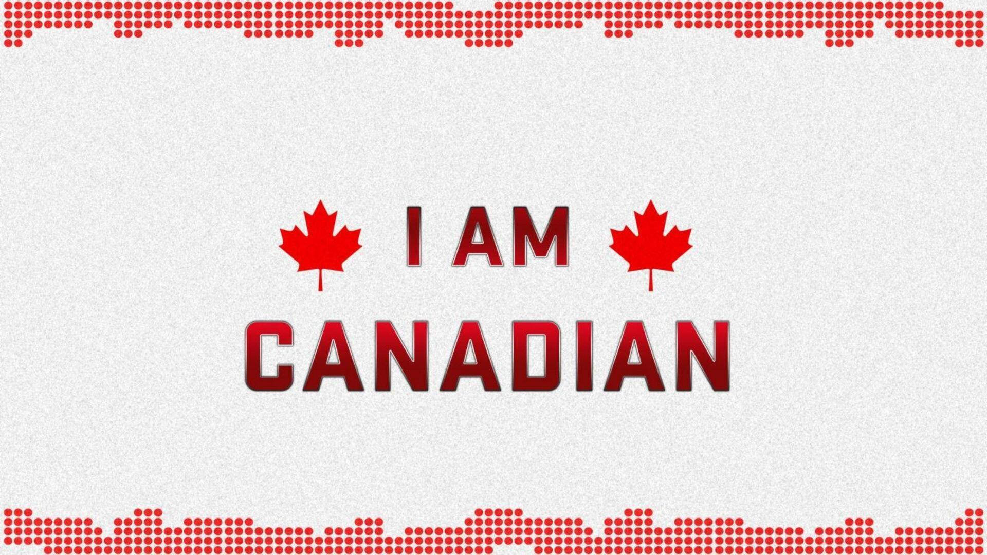 I Am Canadian Canada Day Background