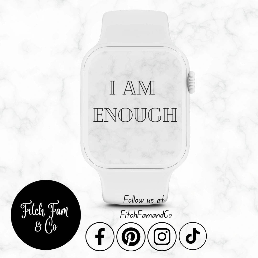 I Am Enough - Marble Watch Case